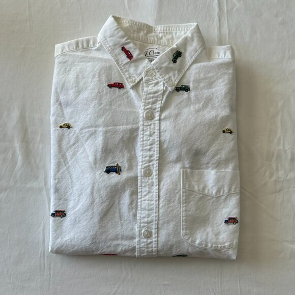 J Crew Lightweight Oxford Car Design - Picture 1 of 3